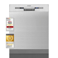 Exquisit Geschirrspüler EGSP9313-EF-030E inox | Spülmaschine 60 cm | ECO-Modus