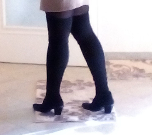 Stretch-Overknee-Schlupf-Stief