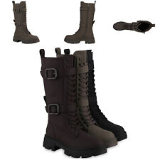 Damen Schnürstiefel Stiefel