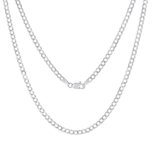 14k weiss gold 3mm - weiss,