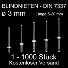 Blindnieten Al/ST 3,0mm