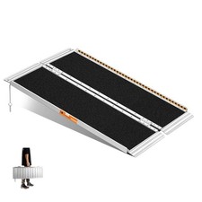 Gardhom -Rampe (mit Kratzer) für Rollstuhl 122 cm Klapprampen für nicht linke