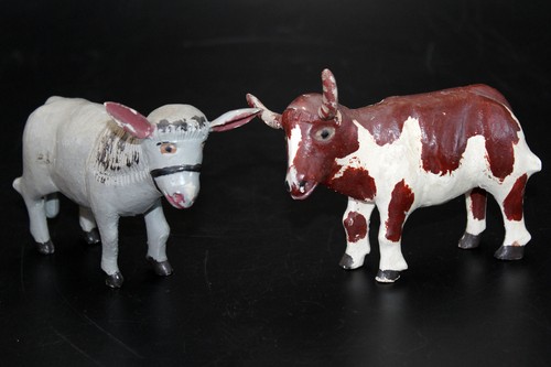 Alte krippenfiguren ochs - krippenfiguren,,