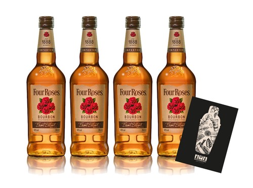 Four roses 4er set bourbon - roses,