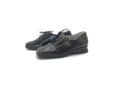 Theresia M. Damen Halbschuhe Schnürer Loafers Comfort Schwarz Gr. 38 (UK 5)