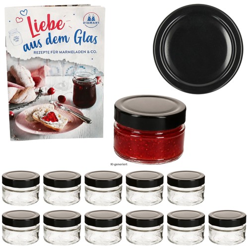 12er set marmeladenglas 106ml - set,