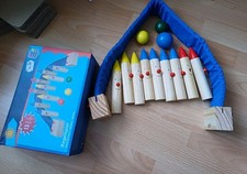 Kegelset für Kinder Holz Spielzeug 