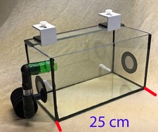 Luftheber, Ablaichkasten,Garnelenbecken ,Ablaichbecken,Glas, Einhängebecken 25cm