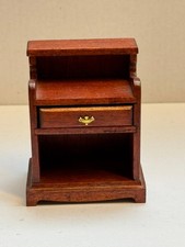 Mini Mundus Chippendale Nachttisch Mahagoni – mit Schublade – Top Zustand