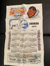 Geschirrtuch kalender 1974 - "kalender, 1974"