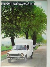 Peugeot Talbot Katalog Händlerstempel Talbot City Laster 6 Seiten FT-761