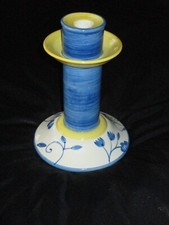 Kerzenständer ALCOBACA (RB) Keramik Portugal handbemalt Kerzenhalter SOMPEX