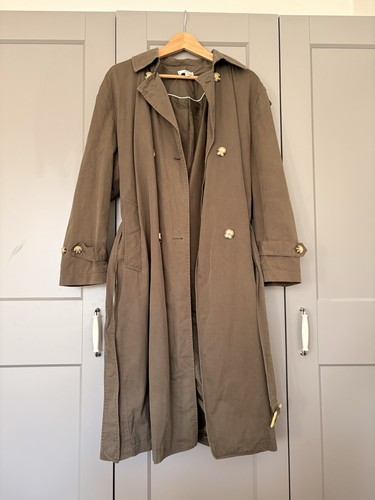 Olivgrüner trenchcoat von mng - olivgrüner,