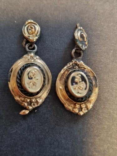 Antike ohrhänger biedermeier - ohrhänger,