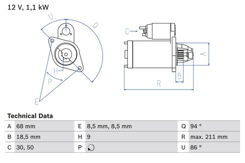 Bosch anlasser starter 986 - starter,