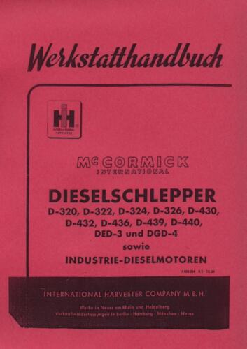 Werkstatthandbuch ihc 439 mc - werkstatthandbuch, d-439