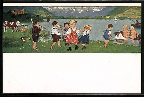 Künstler gertrud caspari - künstler-ak,