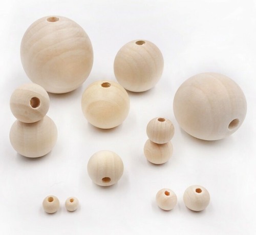 Holzkugeln perlen natur - holzkugeln,
