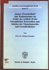"Innere Pressefreiheit" und