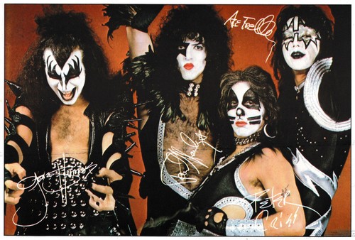 Kiss - , autogrammkarte)
