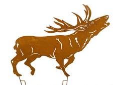 Reh Edel Rost Gartenfiguren