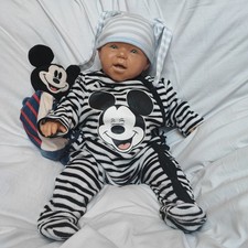 Disney, Mickey Baby Strampler aus Nicki, Jungen Schlafanzug,  Gr. 62/68