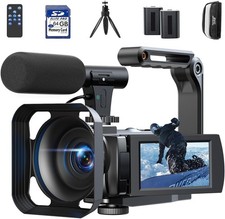 Videokamera Camcorder 5K 56MP 16x Zoom Kamera Recorder WiFi IR Nachtsicht  NEU!!