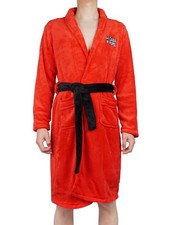 Roter Bademantel mit gestickem Design für Haus des Geldes Fans | Größen: S - XL