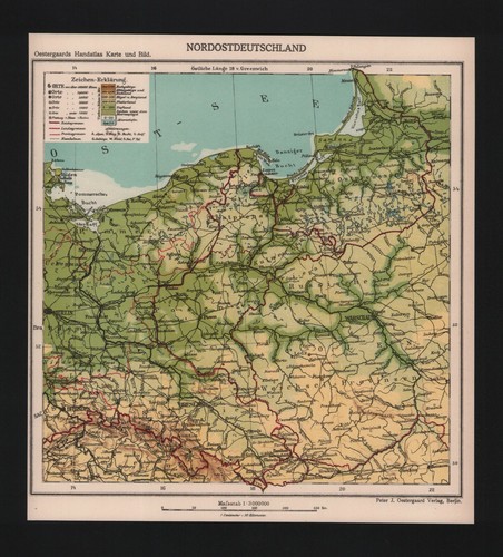 Landkarte map 1929