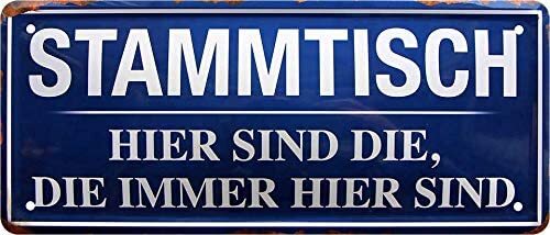 Blechschild stammtisch - blechschild, stammtisch“