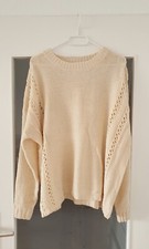 BEIGE DAMEN STRICK PULLOVER