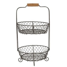 2er Etagere Drahtetagere