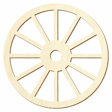 Holz wagenrad deko - -, basteln