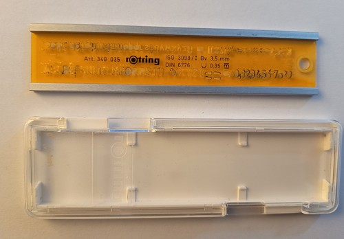 Rotring schriftschablone mit - schriftschablone,