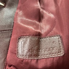 Ledermantel mit Kapuze