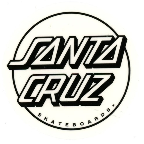 Santa cruz skateboard sticker - skateboard,