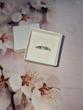 Pavè Cubic Zirkonia Herz Ring 925er Sterling Silber Neu