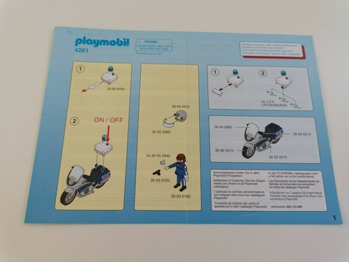 Playmobil 4261 nur bauplan - playmobil,