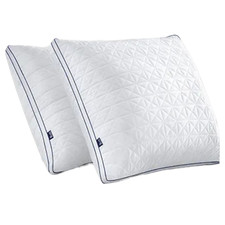 Kopfkissen Kissen Schlafkissen Reißverschluss BedStory 80x80 cm 2 Stk 1500g Weiß