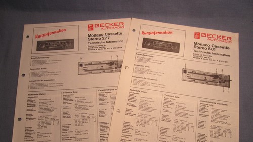 Becker monaco cassette - becker,
