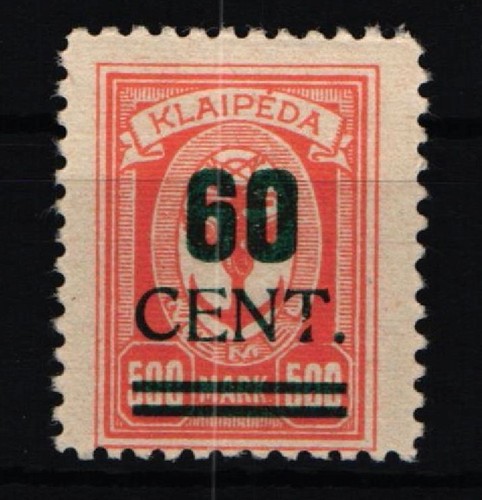 Memel 237 mit falz - pf,