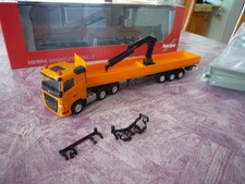 Herpa 316088  Volvo FH  Pritschen Sattlzug mit Kran  Kommunal  1:87 in OVP