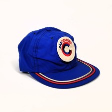 True Vintage 80s 1980er Cap Kappe 'Car Colours' England - Blau, verstellbar