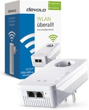 devolo dLAN 1200+ WiFi ac Powerline Einzeladapter Netzwerkadapter 9383 Extender