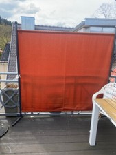 Sichtschutz Stellwand Paravent Terrakottafarben Terasse Balkon
