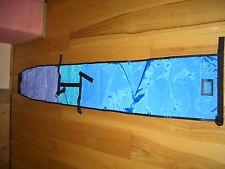  Skibag Skisack Retro ca.21o x33 cm- blau/lila/türkis/schwarz m.Namenfeld neu