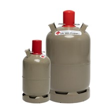 Eigentum Propan Gasflasche 5kg oder 11kg Regeneriert ungefüllt 10 Jahre geprüft