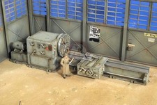 Verlinden - Drehmaschine Fabrik Panzer Mit Figur 1:35 (2754) Vintage Modellbau