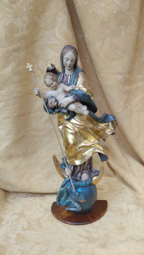 Madonna mit kind holz - madonna,
