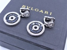 Bvlgari Brillant Clip Ohrstecker 1,2ct. „Astrale“ mit Keramik in 750 Weißgold